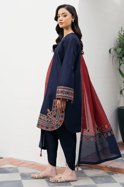 3 Piece Unstiched Embroidery Dhanak