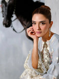 Gray Color Embroidered Lawn Dress with Premium Printed Chiffon Dupatta
