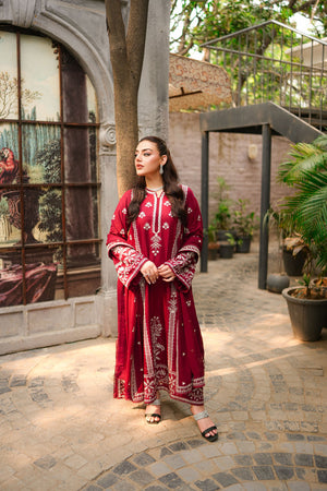 Embroidered Dhanak Shirt