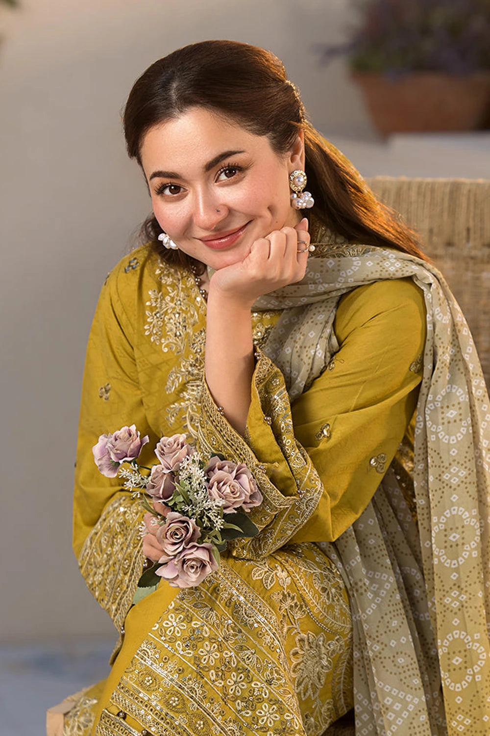 3 Piece Unstiched Embroidery Dhanak