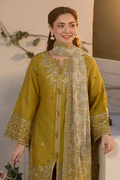 3 Piece Unstiched Embroidery Dhanak