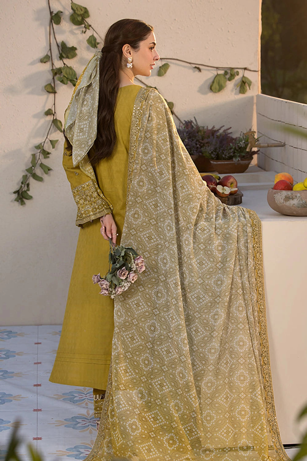 3 Piece Unstiched Embroidery Dhanak