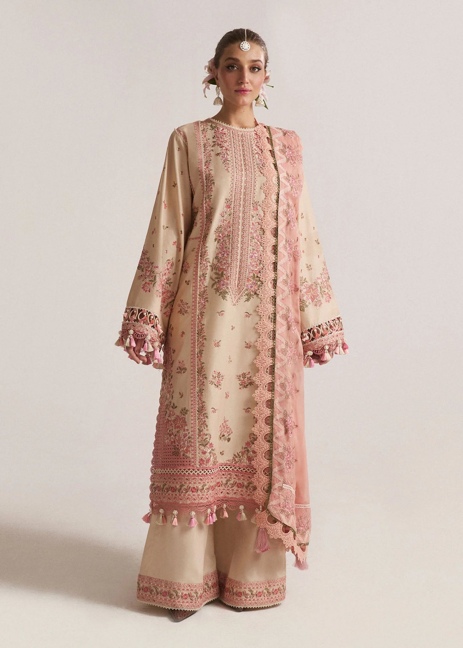 Premium Lawn Embroidered Dress Design with Premium Khadi net Dupatta for Summer Collection 2026