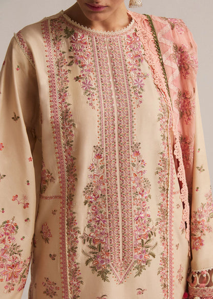 Premium Lawn Embroidered Dress Design with Premium Khadi net Dupatta for Summer Collection 2026