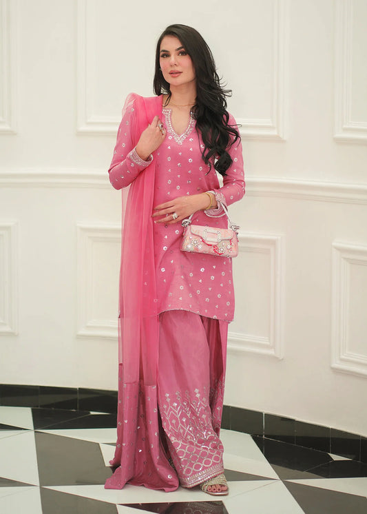 Premium and Luxury Pink Color Dress in Lawn Dress