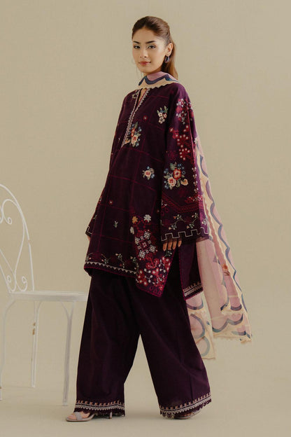 3 Piece Unstiched Embroidery Dhanak