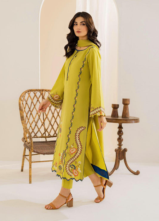 3 Piece Unstiched Embroidery Dhanak