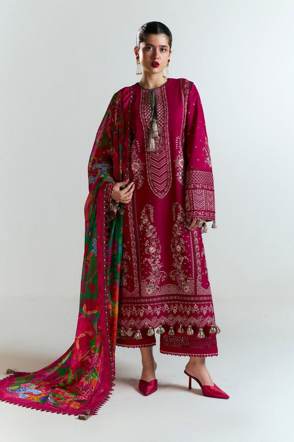 3 Piece Unstiched Embroidery Dhanak