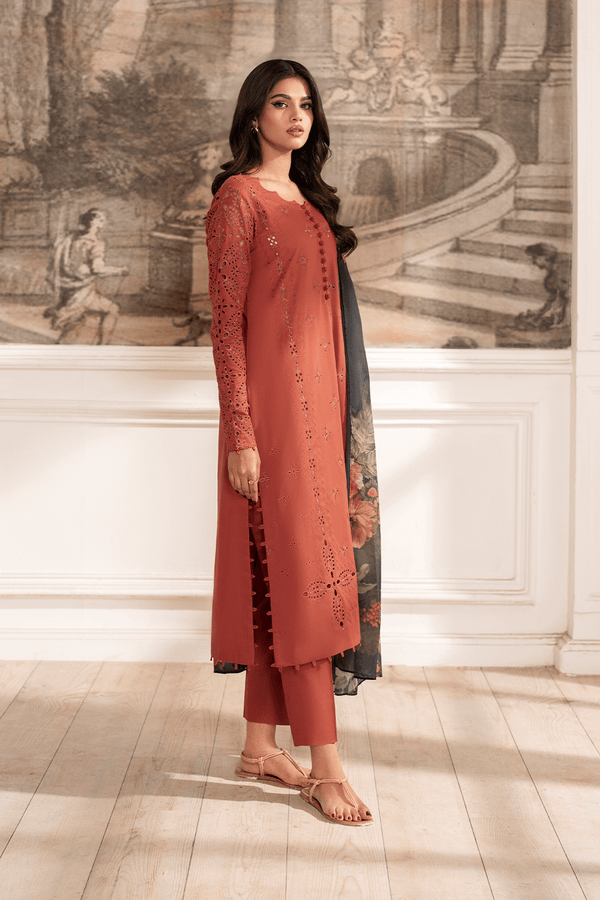 3 Piece Unstiched Embroidery Dhanak