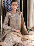 3-Piece Embroidered Brown Earth Tone Lawn Outfit with Premium Chiffon Dupatta