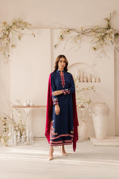 3 Piece Unstiched Embroidery Dhanak