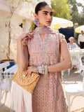 3-Piece Embroidered Lawn outfit with Printed Chiffon Dupatta