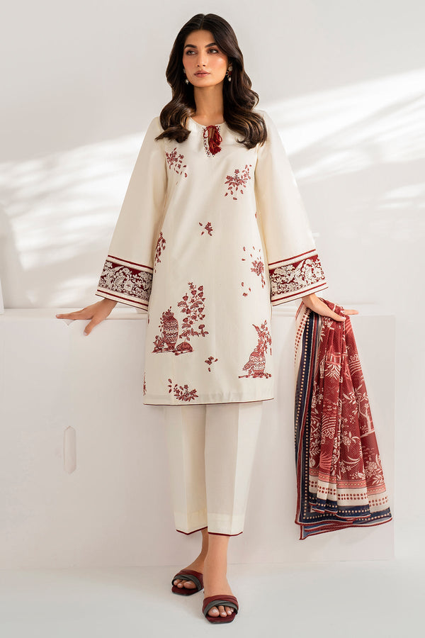 JAZMIN | DHANAK | Embroidery | Unstitch | 3PC | SI - F - 66