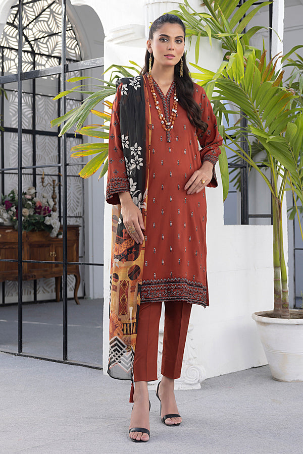 LAKHANY | DHANAK | Embroidery | Unstitch | 3PC | SI - F - 67