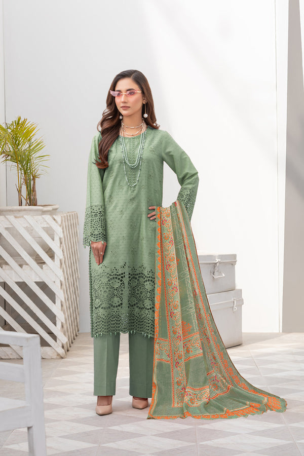 DIARA COUTURE | DHANAK | Embroidery | Unstitch | 3PC | SI - F - 78
