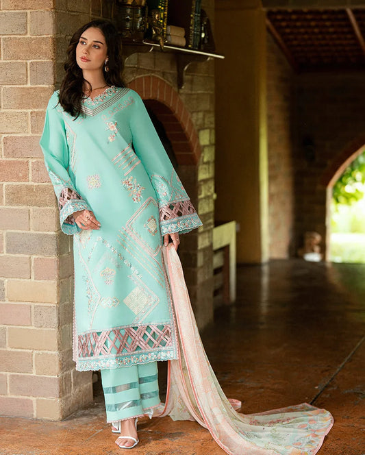 The Coral Cyan | Unstitched Eid Collection