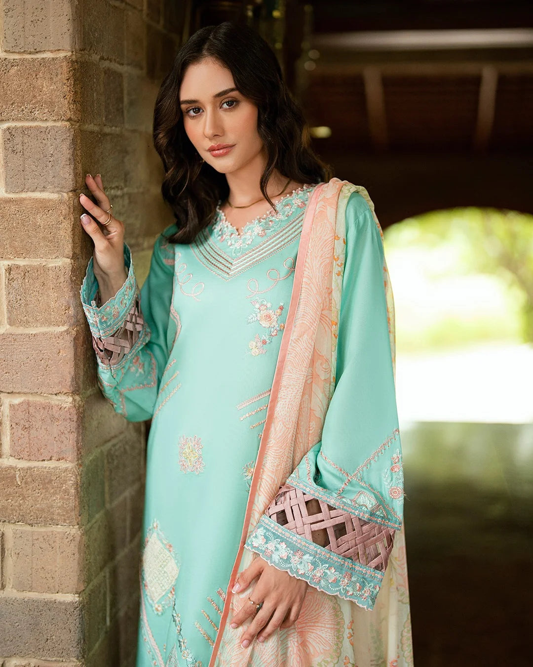 The Coral Cyan | Unstitched Eid Collection