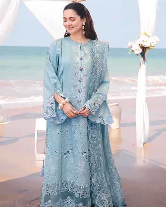 The Light Blue | Embroidered Eid Collection