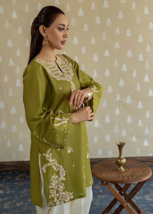 Embroidered Dhanak Shirt
