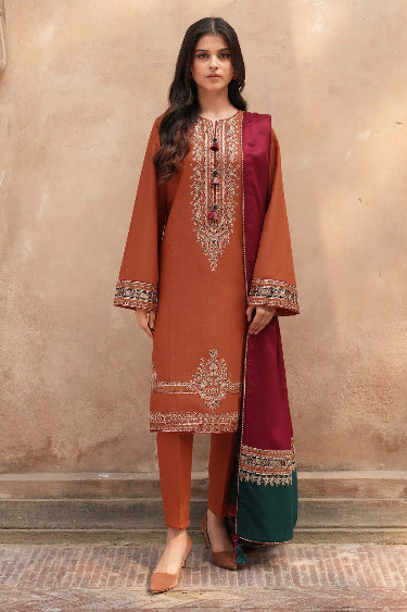 Lawn Outfit with Tradtional Embroidered D