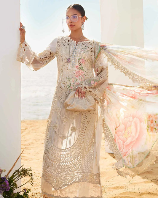 Luxury Lawn Embroidered Dress Design for Women Eid Collection
