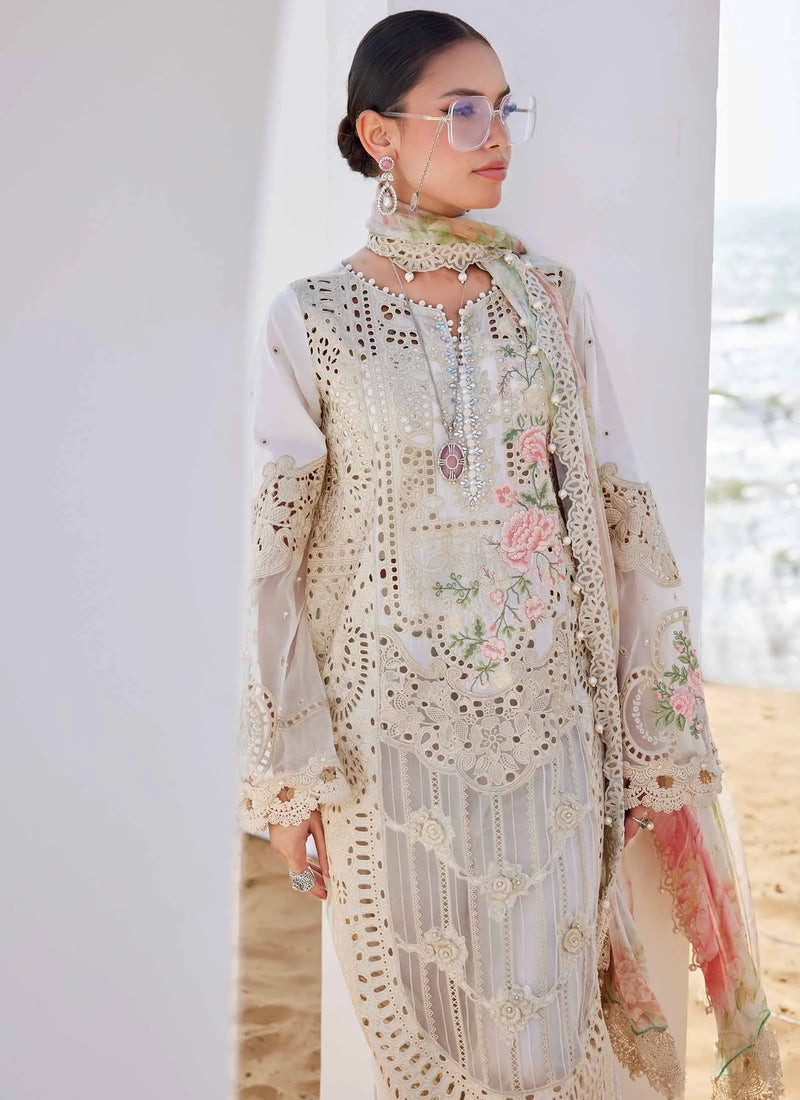Luxury Lawn Embroidered Dress Design for Women Eid Collection