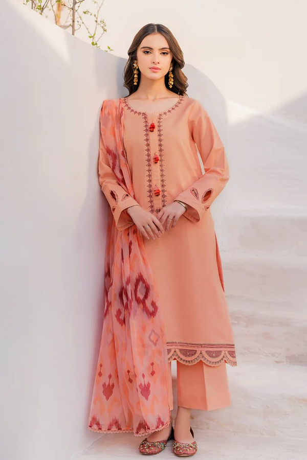 PREMIUM EMBROIDERED LAWN | UNSTITCH | 3PC | SI - F - 6028