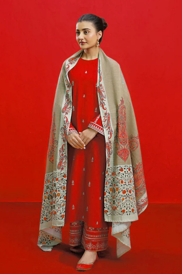 EMBROIDERED LAWN | UNSTITCH | 3PC | SI - F - 6009