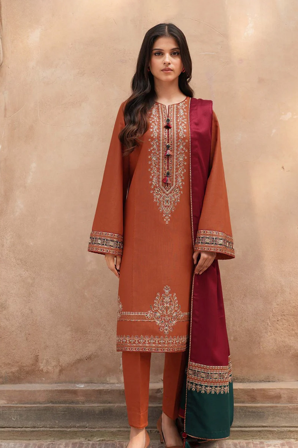 EMBROIDERED LAWN | UNSTITCH | 3PC | SI - F - 6005