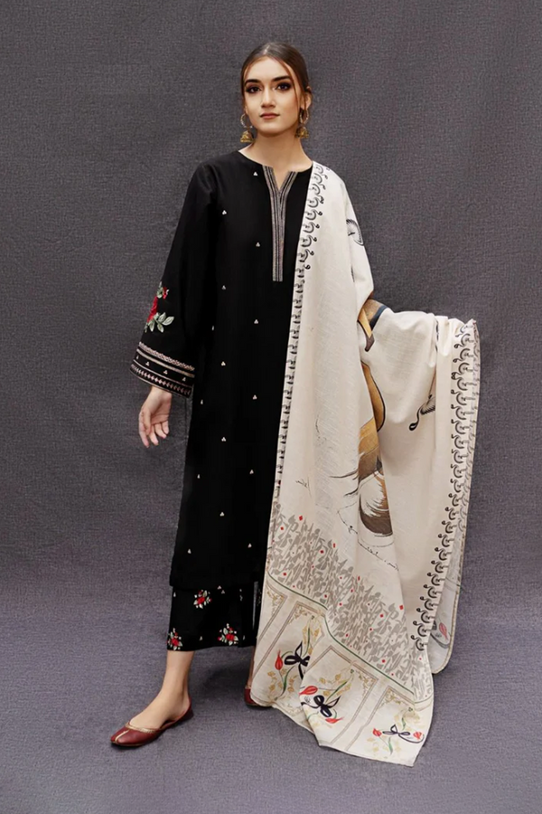 EMBROIDERED PREMIUM LAWN | UNSTITCH | 3PC | SI - F - 6003