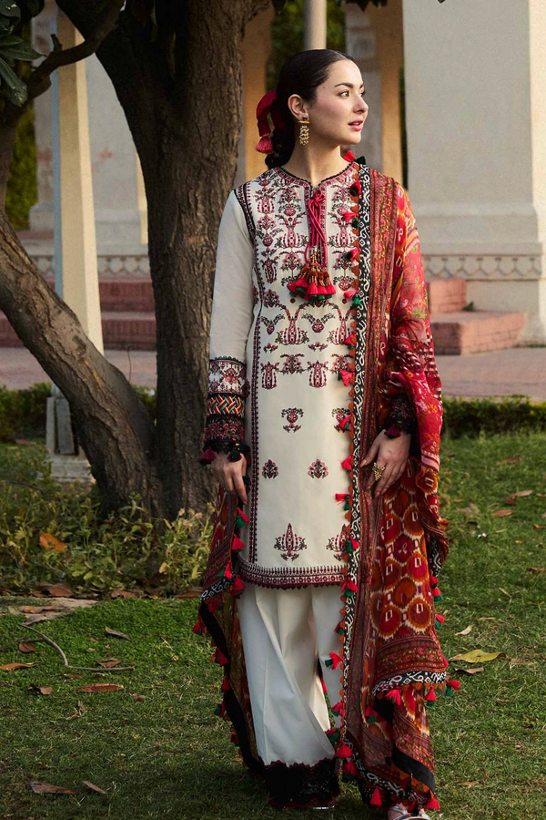 Hussain Rehar | DHANAK | Embroidery | Unstitch | 3PC | SI - F - 65