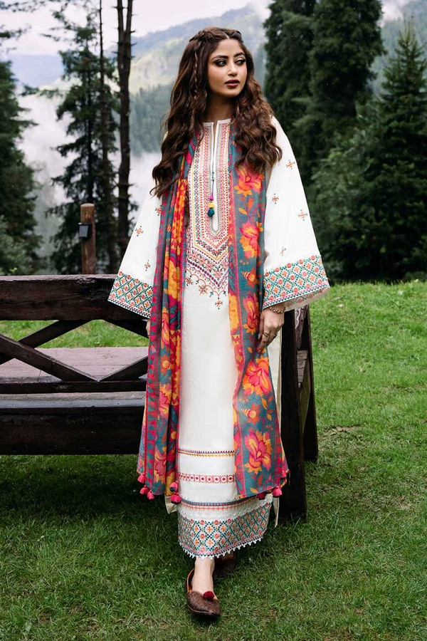 JAZMIN | DHANAK| Embroidery | Unstitch | 3PC | SI - F - 127