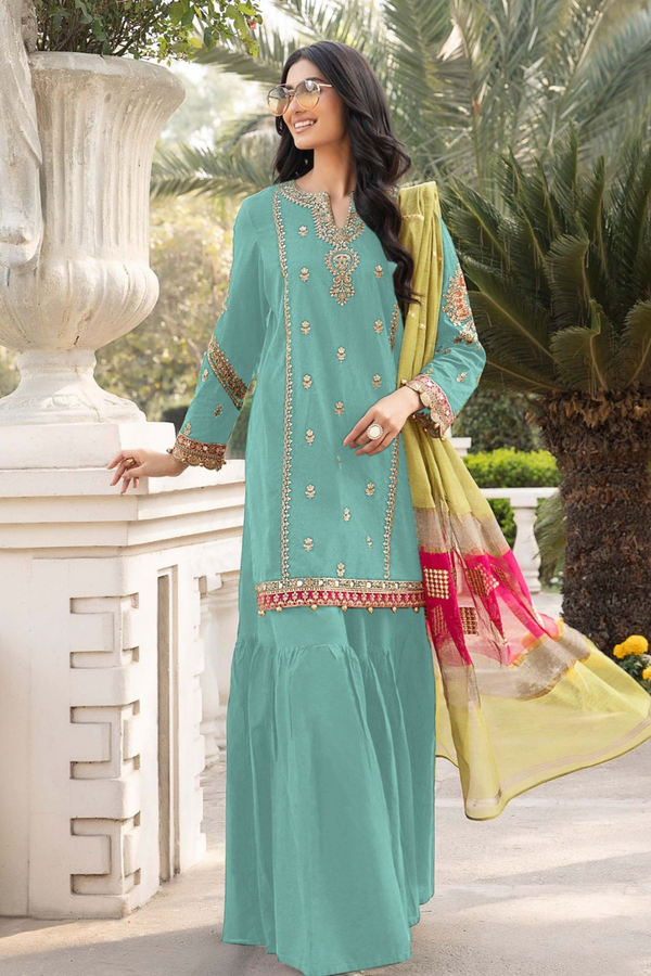 MARIA B | DHANAK | Digital Printed | Unstitch | 3PC | SI - F - 121 - FEROZI