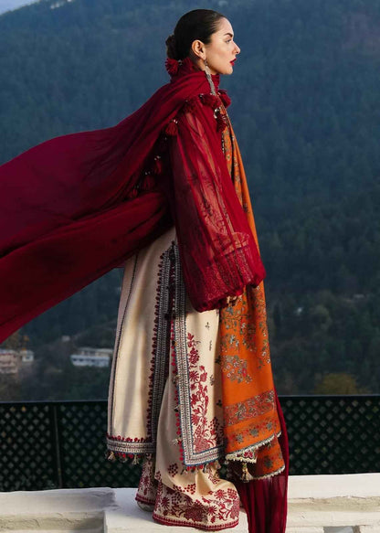 3 Piece Unstiched Embroidery Dhanak