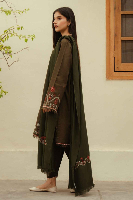 3 Piece Unstiched Embroidery Dhanak