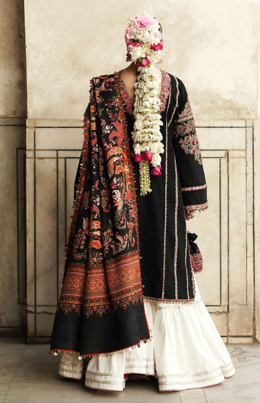 3 Piece Unstiched Embroidery Dhanak