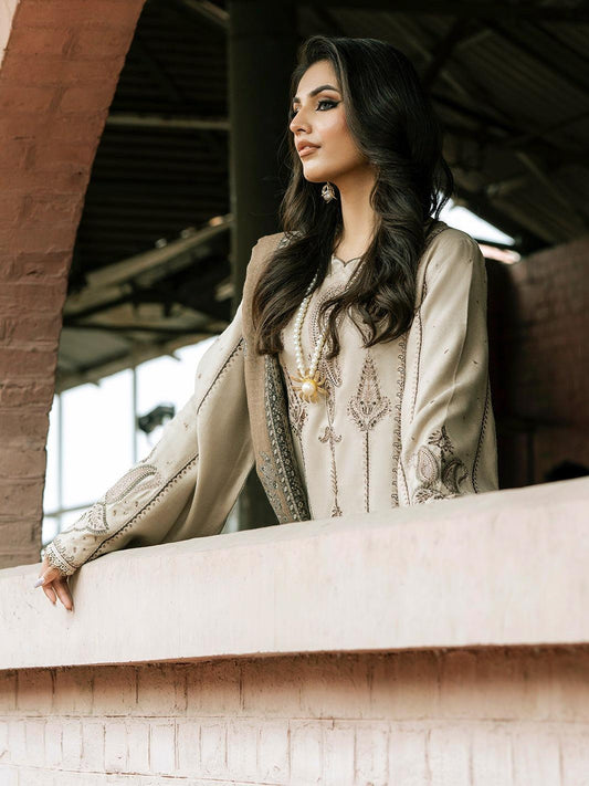 3 Piece Unstiched Embroidery Dhanak