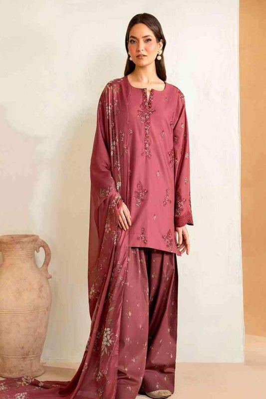 3 Piece Unstiched Embroidery Dhanak