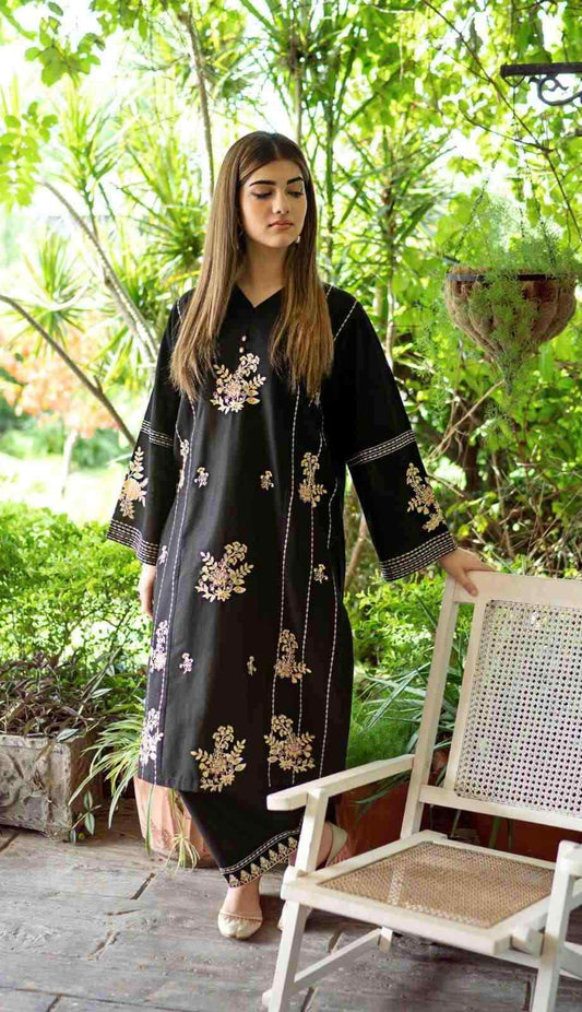 3 Piece Unstiched Embroidery Dhanak