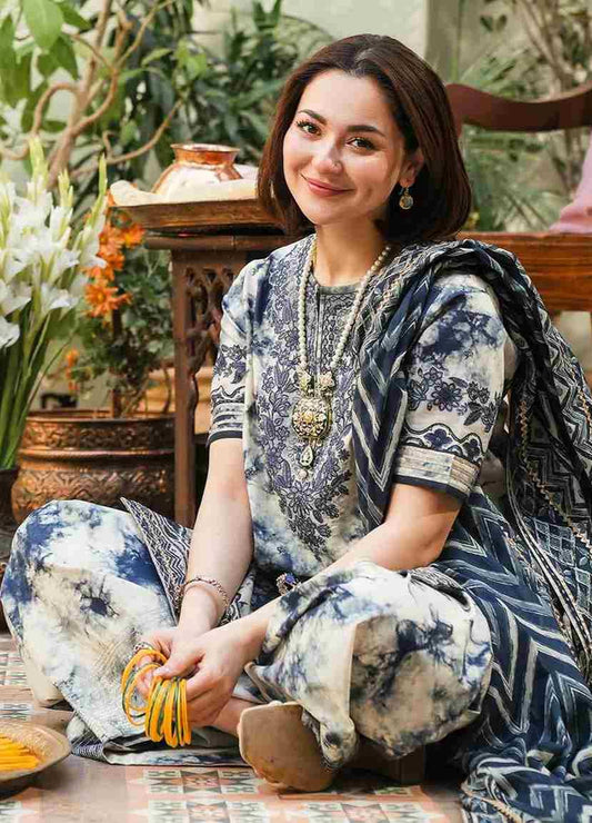 3 Piece Unstiched Embroidery Dhanak