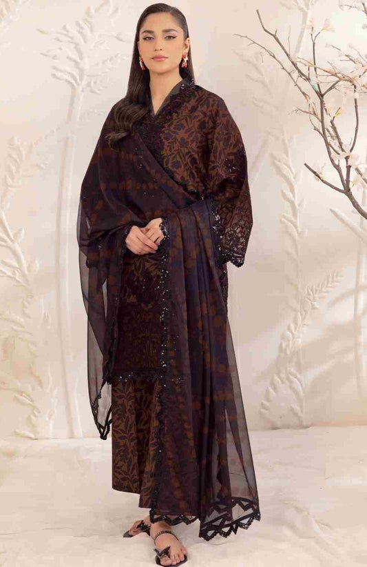 3 Piece Unstiched Embroidery Dhanak