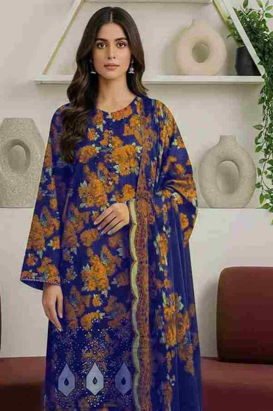 3 Piece Unstiched Embroidery Dhanak