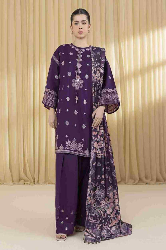 3 Piece Unstiched Embroidery Dhanak