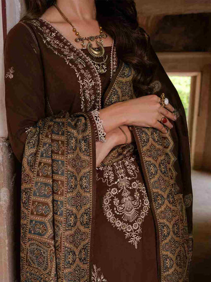 3 Piece Unstiched Embroidery Dhanak