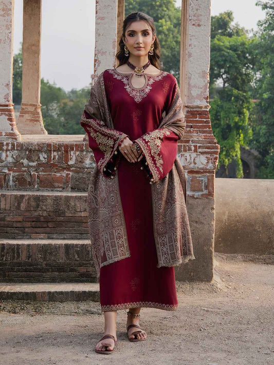 3 Piece Unstiched Embroidery Dhanak