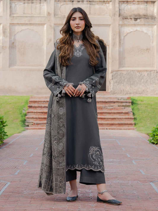 3 Piece Unstiched Embroidery Dhanak