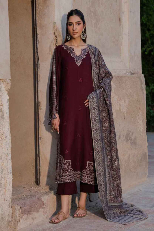 3 Piece Unstiched Embroidery Dhanak
