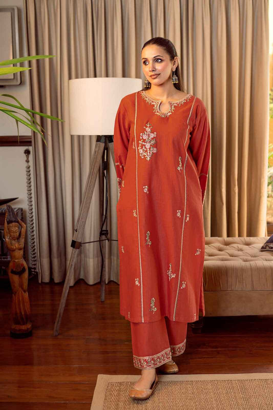 2 Piece Unstiched Embroidery Dhanak