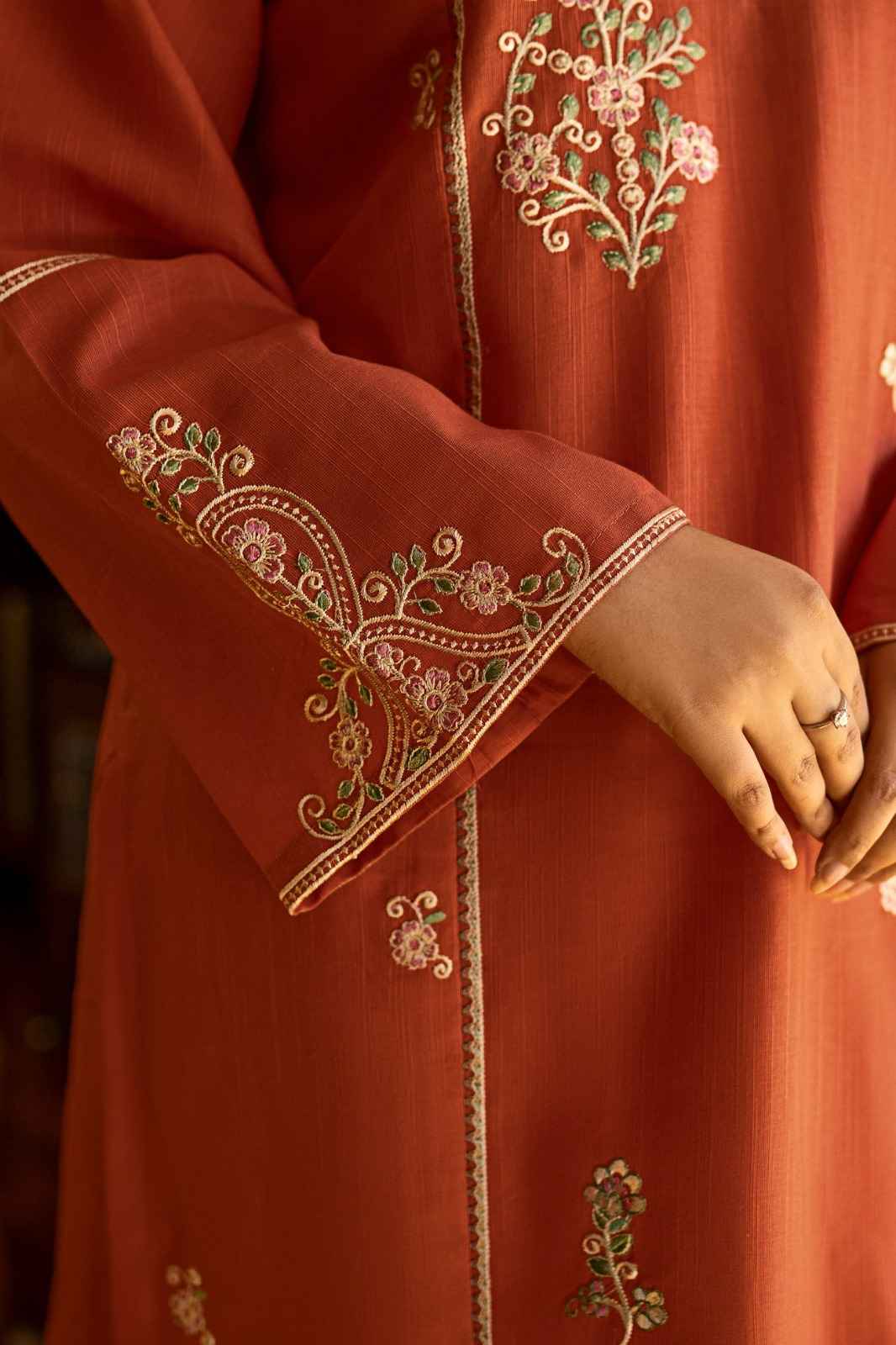 2 Piece Unstiched Embroidery Dhanak