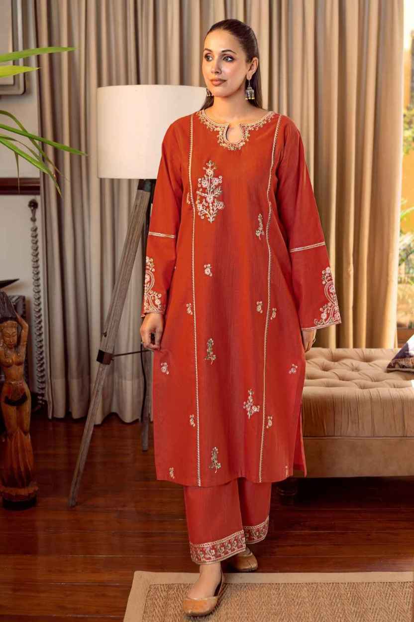 2 Piece Unstiched Embroidery Dhanak